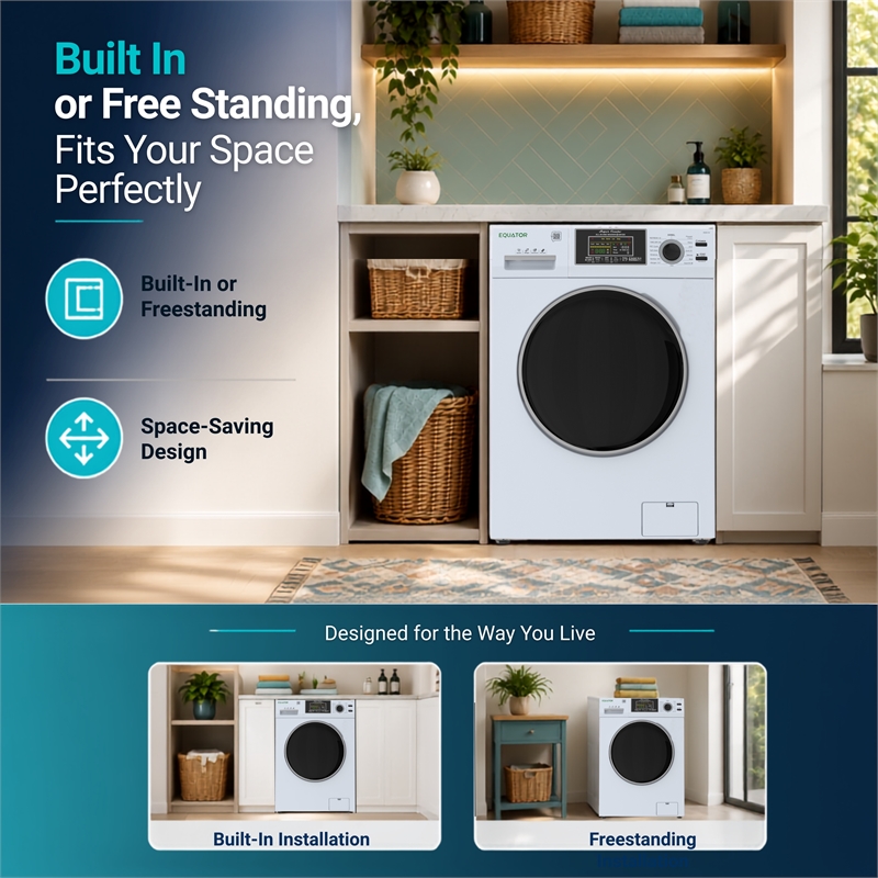 Equator Max All-in-One VENTED/VENTLESS Washer-Dryer 2.5cf/26lbs 1400RPM 110V