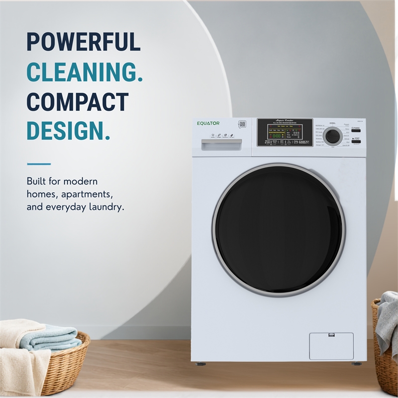 Equator Max All-in-One VENTED/VENTLESS Washer-Dryer 2.5cf/26lbs 1400RPM 110V