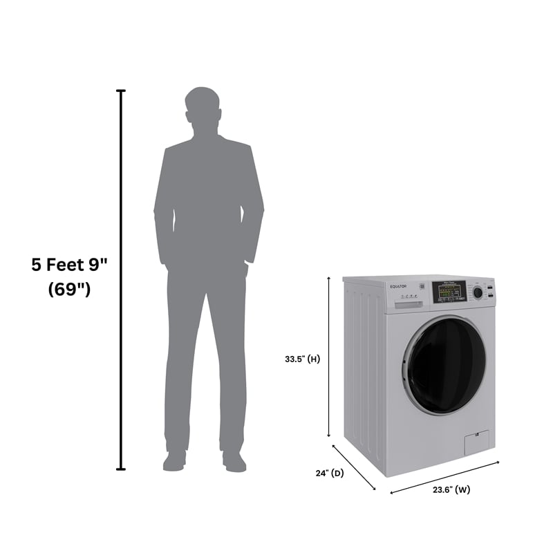 Equator Max All-in-One VENTED/VENTLESS Washer-Dryer 2.5cf/26lbs 1400RPM 110V