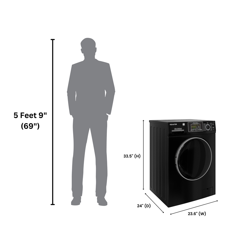 Equator Max All-in-One VENTED/VENTLESS Washer-Dryer 2.5cf/26lbs 1400RPM 110V