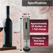 Electric Rechargeable Wine Opener + Foil Cutter Opens 40 Bottles Per Charge