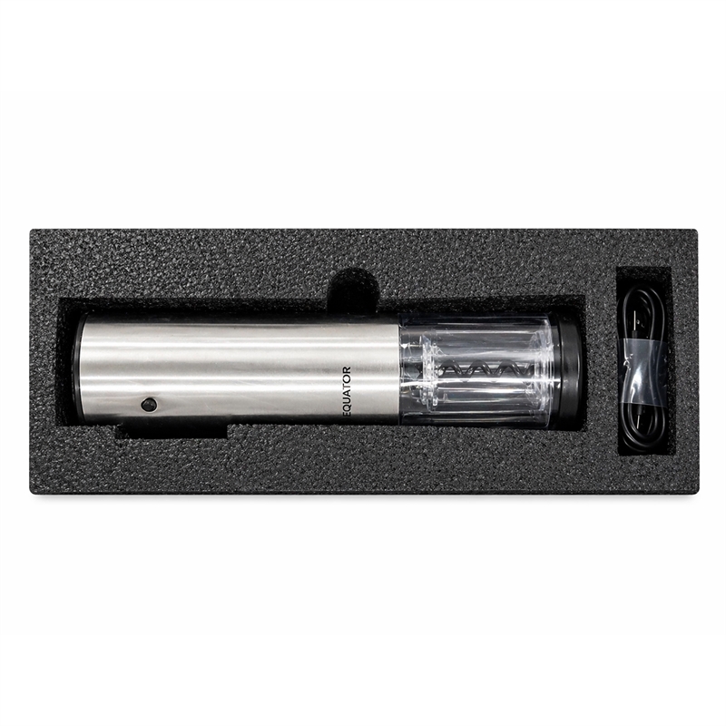 Equator Wine Bottle Opener Cordless Rechargeable with DC Adapter Stainless