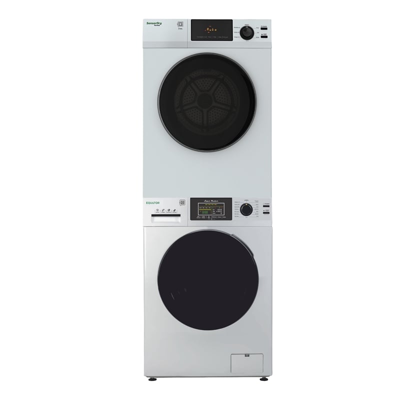 Equator ADVANCED STACK LAUNDRY 110V 26 Lb Washer 2.5cf+Vented Dryer 4cf 1 OUTLET