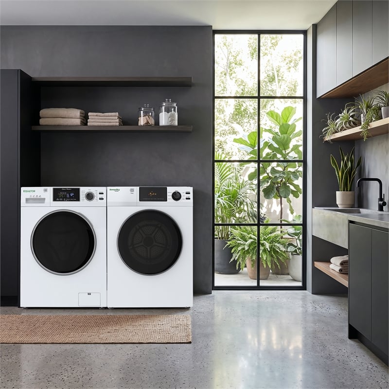 Equator ADVANCED STACK LAUNDRY 110V 26 Lb Washer 2.5cf+Vented Dryer 4cf 1 OUTLET