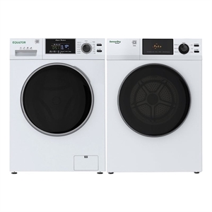 Equator ADVANCED STACK LAUNDRY 110V 26 Lb Washer 2.5cf+Vented Dryer 4cf 1 OUTLET