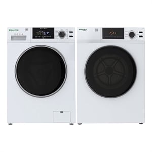 Equator ADVANCED STACK LAUNDRY 220V 26 Lb Washer 2.5cf+Vented Dryer 4cf 1 OUTLET