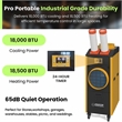 Equator 18000BTU Pro Portable AC Cool+Heat 1000sf In/Outdoor 110V