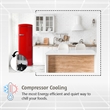 Conserv 24 in. 11 cu. ft. Classic Retro Single Door Refrigerator in Red