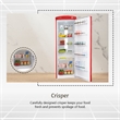 Conserv 24 in. 11 cu. ft. Classic Retro Single Door Refrigerator in Red
