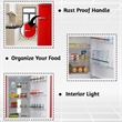 Conserv 24 in. 11 cu. ft. Classic Retro Single Door Refrigerator in Red