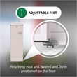 Conserv 24 in. Classic 8.3 Cu. FT. Frost Free Retro Upright Freezer in Cream