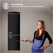 Conserv 10.7 cu. ft. Bottom Mount Retro Refrigerator in Black