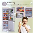Conserv 10.7 cu. ft. Bottom Mount Retro Refrigerator in Black