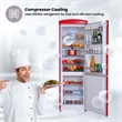 Conserv 10.7 cu. ft. Bottom Mount Retro Refrigerator in Black