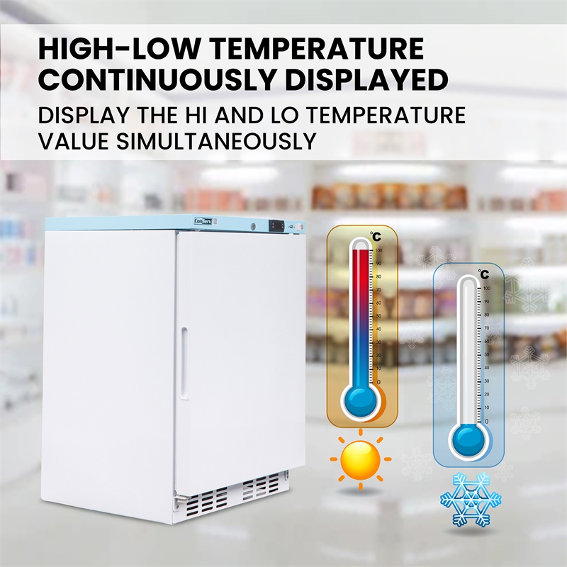 Conserv 3.9 cu.ft. Commercial Refrigerator in White with Temperature Alarm