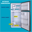 Conserv 30in Refrigerator 18cf Top Freezer INSTALLED ICE MAKER E-STAR 110V