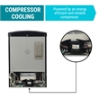 Conserv 3.2 cu. ft. Retro Convertible Refrigerator-Freezer Frost Free in Black