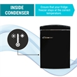 Conserv 3.2 cu. ft. Retro Convertible Refrigerator-Freezer Frost Free in Black