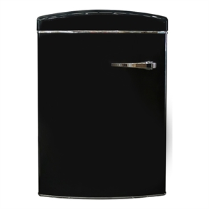 Conserv 3.2 cu. ft. Retro Convertible Freezer-Refrigerator Frost Free in Black