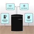 Conserv 3.2 cu. ft. Retro Convertible Freezer-Refrigerator Frost Free in Black
