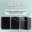 Conserv 3.2 cu. ft. Retro Convertible Freezer-Refrigerator Frost Free in Black
