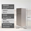 Conserv 30in RETRO Refrigerator 18cf Top Mount FACTORY INSTALLED ICE MAKER 110V