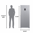 Conserv 14cf Upright Freezer CONVERTIBLE REF Garage Ready E-Star 28in wide 110V