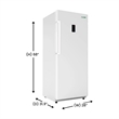 Conserv 17 cu.ft. Convertible Upright Freezer/Refrigerator Garage Ready in white
