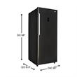 Conserv 17  cu.ft. Convertible Upright Freezer/Refrigerator  in Black