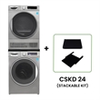 Conserv LUXE STACKABLE Washer 2.2 cf 110 V Dryer 4 Cf 220V with Stacking Shelf
