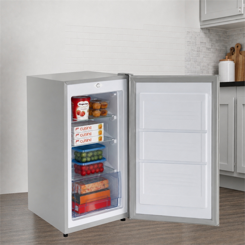 Conserv 3cf Compact Upright Freezer REVERSIBLE DOOR Freestanding 110V E-Star