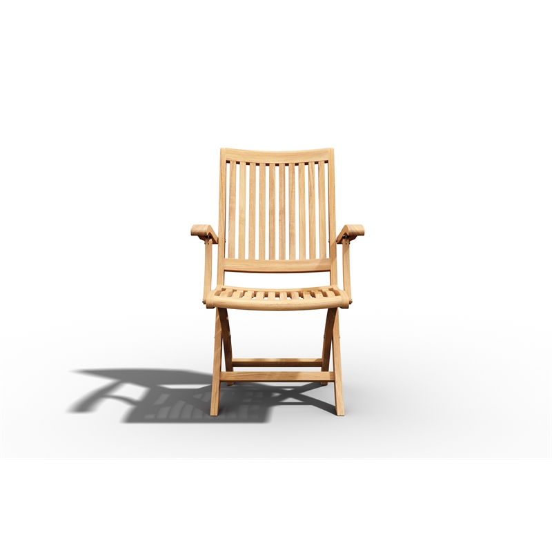 Curated Maison Felice Teak Outdoor Folding Armchair
