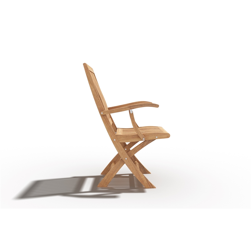 Curated Maison Florence Teak Folding Outdoor Armchair