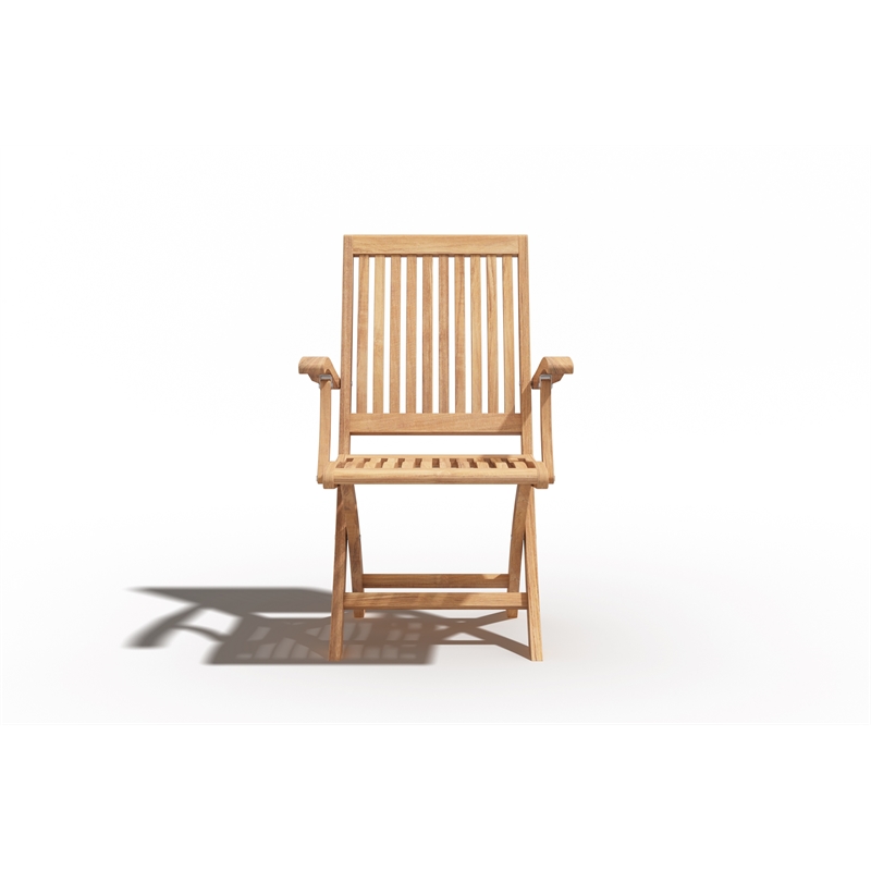 Curated Maison Florence Teak Folding Outdoor Armchair