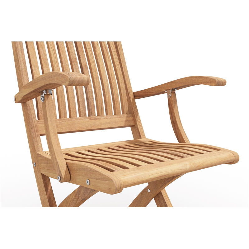 Curated Maison Florence Teak Folding Outdoor Armchair