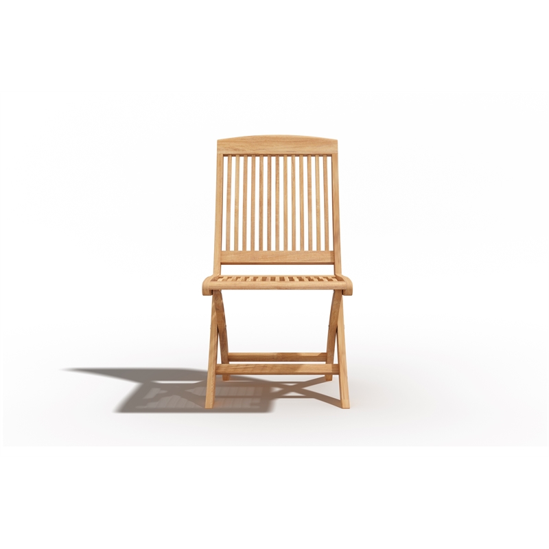 Curated Maison Florence Teak Folding Side Chair