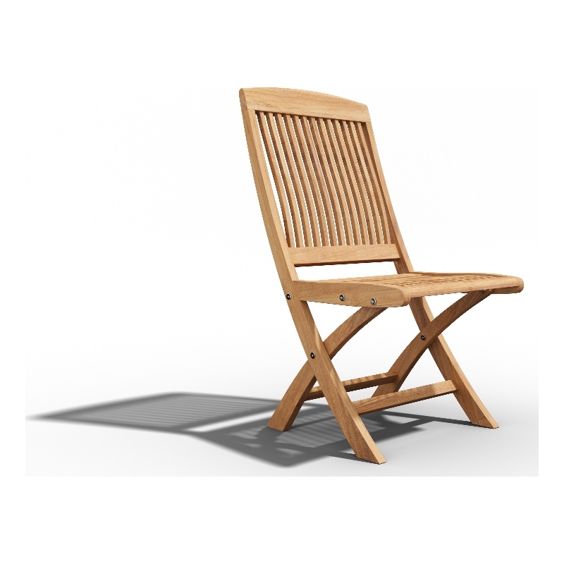 Curated Maison Florence Teak Folding Side Chair