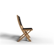 Curated Maison Lucas Teak Outdoor Folding Chair in Black