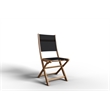 Curated Maison Lucas Teak Outdoor Folding Chair in Black