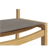 Curated Maison Perrin Teak Outdoor Counter Height Stool in Taupe