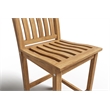 Curated Maison Michele Teak Outdoor Bar Chair
