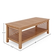 Curated Maison Sylvie Rectangular Teak Outdoor Coffee Table
