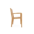 Curated Maison Lovel Teak Outdoor Stacking Armchair in Natural (Set of 4)