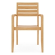 Curated Maison Lovel Teak Outdoor Stacking Armchair in Natural (Set of 4)
