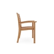 Curated Maison Ambre Teak Outdoor Stacking Armchair in Natural (Set of 4)