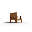 Curated Maison Eliane Teak Club Chair with Canvas Cushion in Charcoal