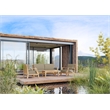 Curated Maison Eliane Teak Club Chair with Fawn Cushion in Forest