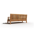 Curated Maison Eliane Teak Deep Seating Outdoor Sofa with Cushion in Tan