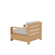 Curated Maison Lothair 4-Piece Teak Outdoor Patio Deep Seating Set in Tan