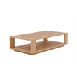 Curated Maison Lothair 4-Piece Teak Outdoor Patio Deep Seating Set in Tan